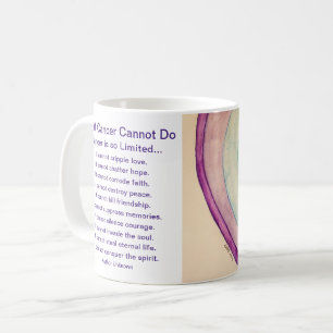 Was Krebs nicht tun kann Herzkaffee-Cup-Tasse Kaffeetasse