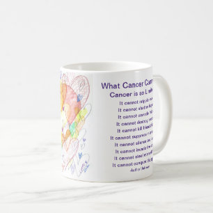 Was Krebs nicht tun kann Herzkaffee-Cup-Tasse Kaffeetasse