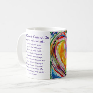 Was Krebs nicht tun kann Herzkaffee-Cup-Tasse Kaffeetasse