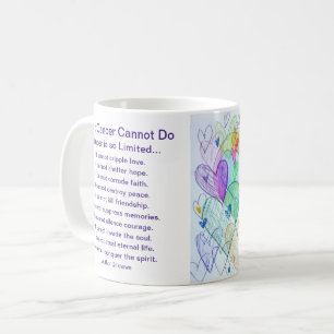 Was Krebs nicht tun kann Herzkaffee-Cup-Tasse Kaffeetasse