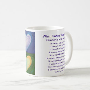 Was Krebs nicht tun kann Herzkaffee-Cup-Tasse Kaffeetasse