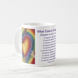Was Krebs nicht tun kann Herzkaffee Tasse Cup?