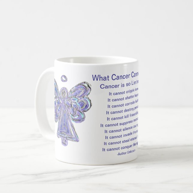Was Krebs nicht tun kann Kunst-Kaffee-Tasse-Cup Kaffeetasse (Vorderseite Links)