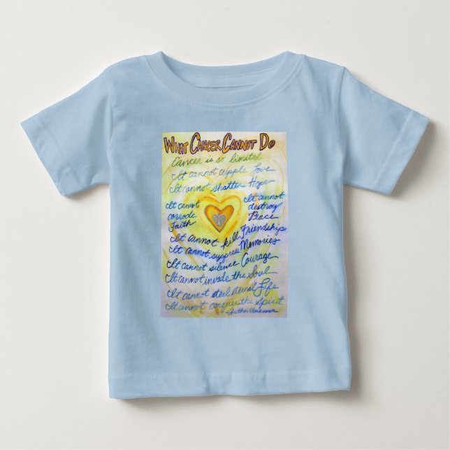 Was Krebs nicht tun kann, um benutzerdefinierte T  Baby T-shirt (Vorderseite)