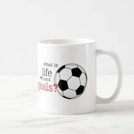 Was Leben ohne Ziel-Fußball-Tasse ist Kaffeetasse