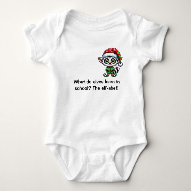 Was lernen Elfen in der Schule? Baby Strampler (Vorderseite)