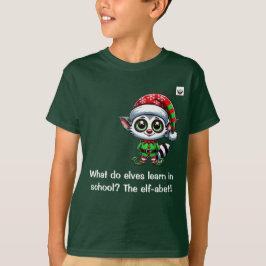 Was lernen Elfen in der Schule? Kinder grün unisex T-Shirt