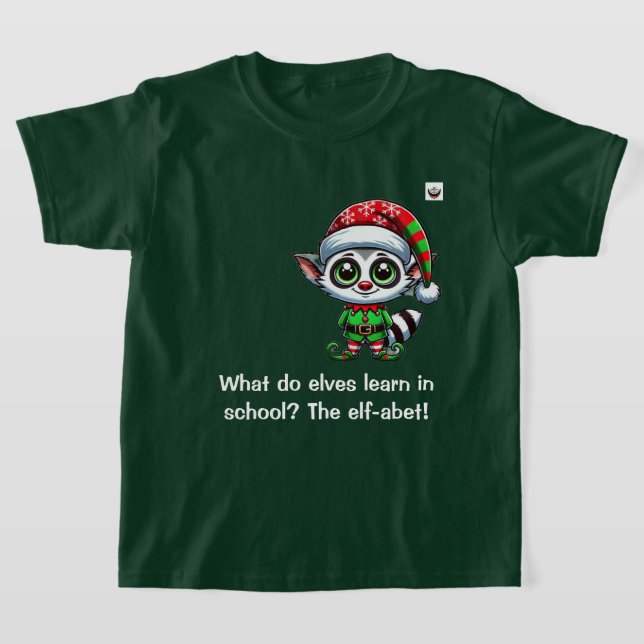 Was lernen Elfen in der Schule? Kinder grün unisex T-Shirt (Ablage )