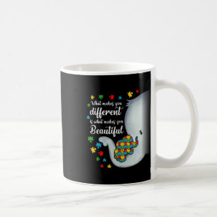 Was macht dich zu anderen Elefanten der Autismus-M Kaffeetasse