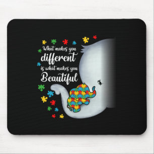 Was macht dich zu anderen Elefanten der Autismus-M Mousepad