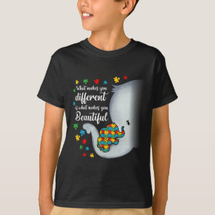 Was macht dich zu anderen Elefanten der Autismus-M T-Shirt