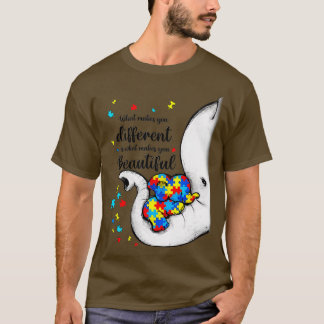 Was macht dich zu einem anderen Elefanten-Mama-Aut T-Shirt