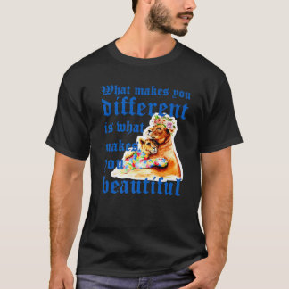 Was macht dich zu einer anderen Löwenautismus Mama T-Shirt