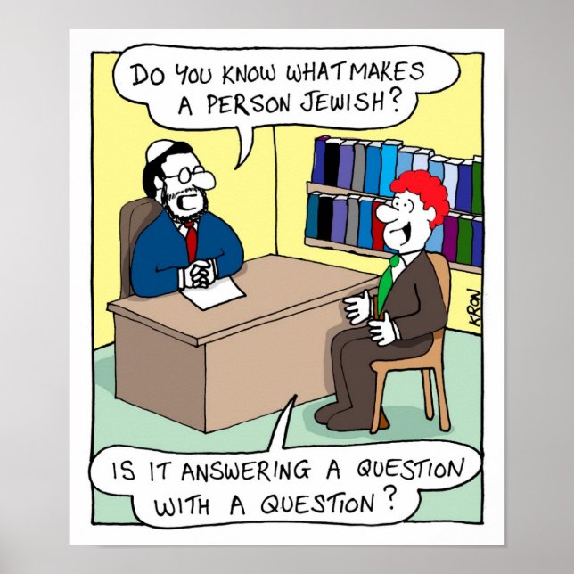 Was macht einen Menschen jüdisch? Poster (Vorne)