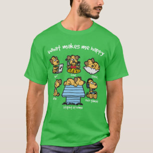WAS MACHT MICH GLÜCKLICH Hunde Hunde Hunde Doggie T-Shirt