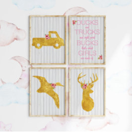 Was Mädchen sind gemacht Kinderzimmer Art Print Se Poster