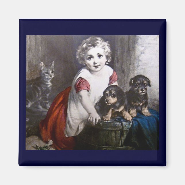 Was magst du? Magic Lantern Slide Magnet (Vorne)