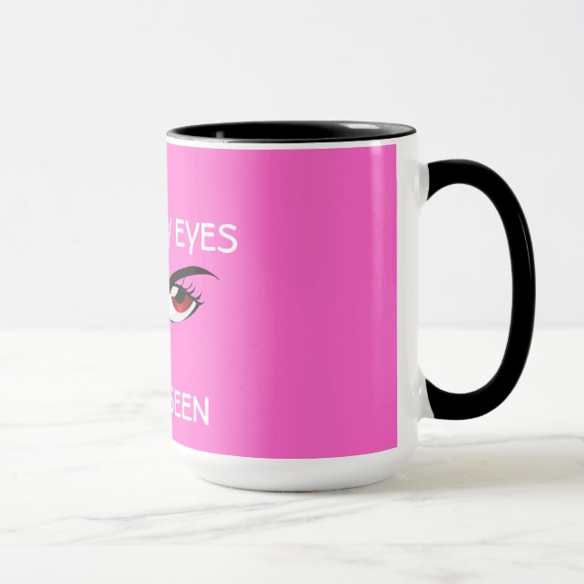 Was meine Augen gesehen haben Kaffee Tasse Cup (Rechts)