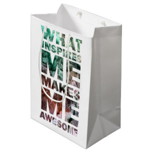 Was mich Inspiriere macht mich Phantastisch Mittlere Geschenktüte