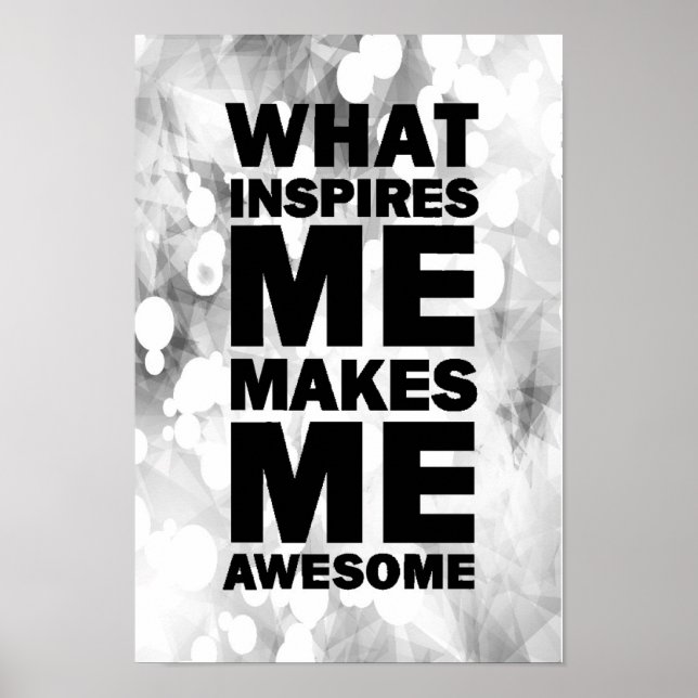 Was mich Inspiriere, macht mich Phantastisch Poster (Vorne)