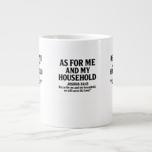 WAS MICH UND MEIN HAUS BETRIFFT - JOSUA 24,15 Jumbo-Tasse