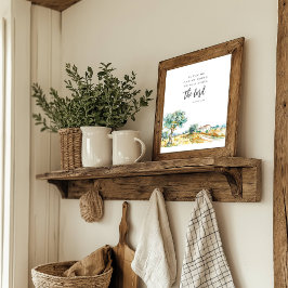 Was Mich und Mein Haus Betrifft Mittelmeerlandscha Poster