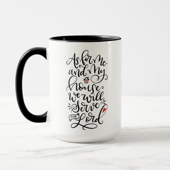 Was mich und mein Haus betrifft, so werden wir dem Tasse (Links)