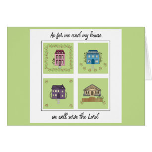 Was mich und mein Haus Parakaleo-Note Karte