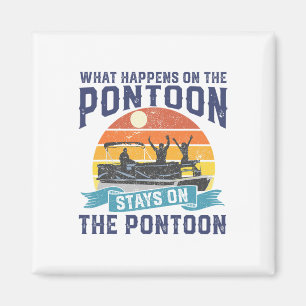 Was passiert auf dem Pontoon Boat Funny Boating Gi Magnet