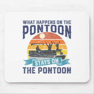 Was passiert auf dem Pontoon Boat Funny Boating Gi Mousepad