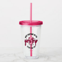 Was passiert auf der Girls Trip Funny Brauch Acryltrinkbecher