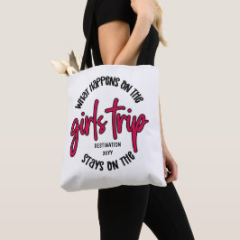 Was passiert auf der Girls Trip Funny Custom Tasche