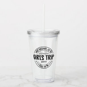 Was passiert auf Girls Trip Custom Girls Weekend Acryltrinkbecher