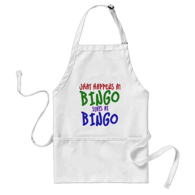 Was passiert bei Bingo bleibe bei Bingo? Schürze (Vorne)