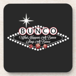 Was passiert bei Bunco Bleibe bei Bunco Fun Getränkeuntersetzer