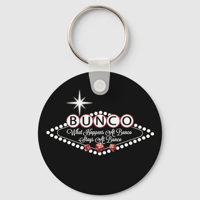 Was passiert bei Bunco Bleibe bei Bunco Fun Schlüsselanhänger (Vorderseite)