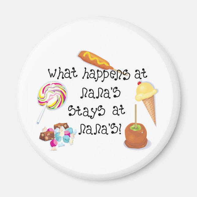 Was passiert bei Nana's BLEIBE bei Nana' Magnet (Vorne)
