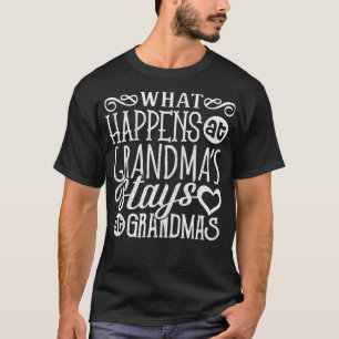 Was passiert bei Oma Bleibe Großmutter Nana T-Shirt
