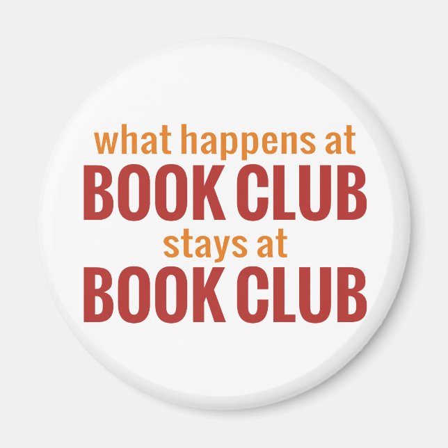 Was passiert im Book Club Bleibe im Book Club Magnet (Vorne)
