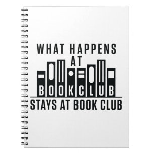 Was passiert im Book Club Bleibe im Book Club Notizblock