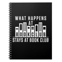 Was passiert im Book Club Bleibe im Book Club Notizblock