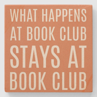 Was passiert im Book Club Stone Untersetzer
