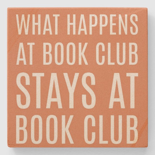 Was passiert im Book Club Stone Untersetzer (Vorderseite)