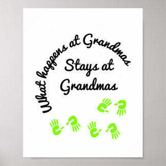 Was passiert in Grandmas Poster? Poster