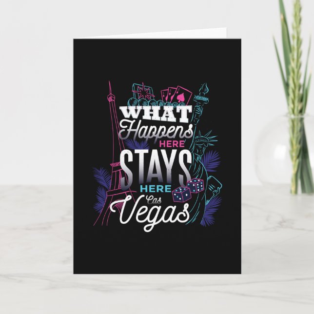 Was passiert in Las Vegas Funny Casino Karte (Vorderseite)