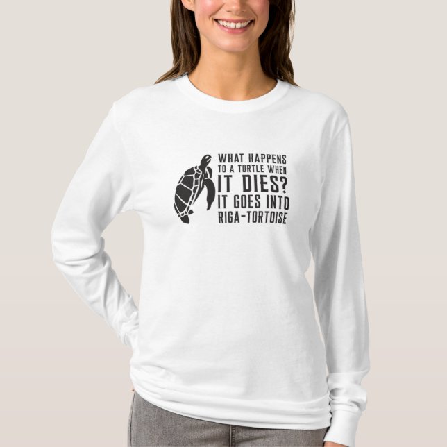 Was passiert mit einem Geschenk von Schildkrötensc T-Shirt (Vorderseite)