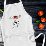 Was Positive Aquarellblume 80. Geburtstag Schürze<br><div class="desc">Was also Positive Wasserfarbe Blütenblüte 80. Geburtstag Schürze. Blumendesign mit Skript 80 so was. Das Design zeichnet sich durch ein positives und lustiges Zitat 80 so, was in einem weißen Skript und schöne Aquarellfarben Rose und Zweige. Die Schürze ist großartig für eine Frau, die ihren 80. Geburtstag feiert und ein...</div>