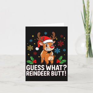 Was Rentierschinken Lustiges Weihnachten Männer Re Karte