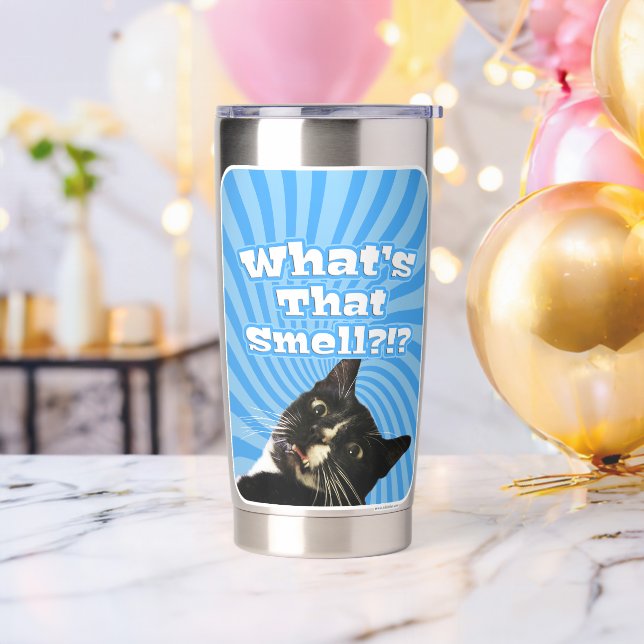 Was riecht das epische Tuxedo Cat Foto? Thermobecher (Bachelor Party)