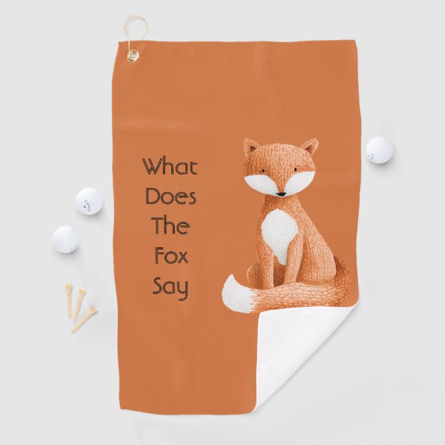 Was Sagt der Fuchs? Golfhandtuch (Insitu)